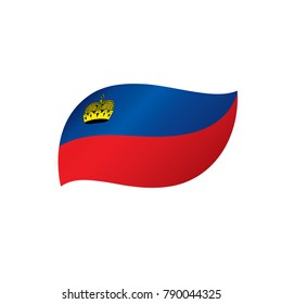 liechtenstein flag, vector illustration