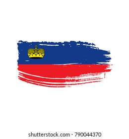 liechtenstein flag, vector illustration