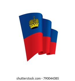liechtenstein flag, vector illustration