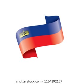 liechtenstein flag, vector illustration on a white background.