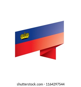 liechtenstein flag, vector illustration on a white background.