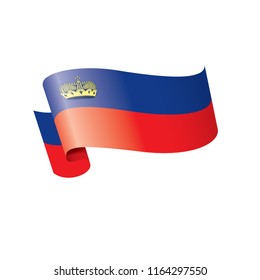 liechtenstein flag, vector illustration on a white background.