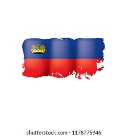 liechtenstein flag, vector illustration on a white background