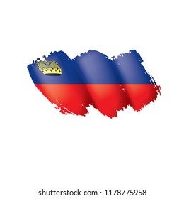 liechtenstein flag, vector illustration on a white background