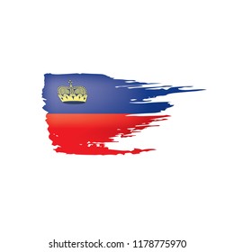 liechtenstein flag, vector illustration on a white background