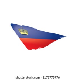 liechtenstein flag, vector illustration on a white background