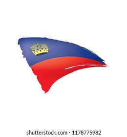 liechtenstein flag, vector illustration on a white background