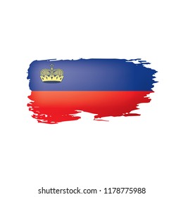 liechtenstein flag, vector illustration on a white background