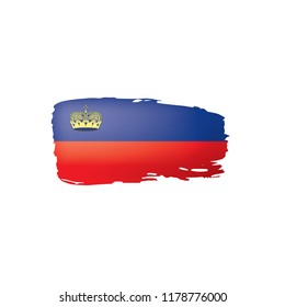 liechtenstein flag, vector illustration on a white background
