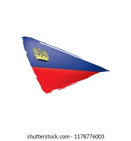 liechtenstein flag, vector illustration on a white background