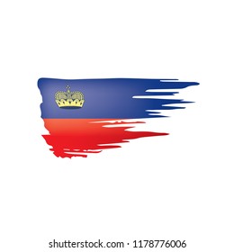 liechtenstein flag, vector illustration on a white background