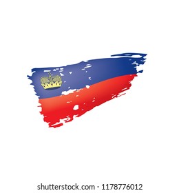 liechtenstein flag, vector illustration on a white background