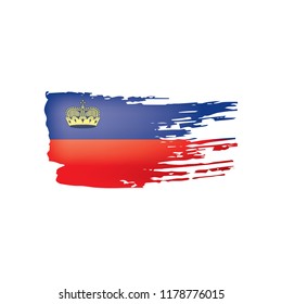 liechtenstein flag, vector illustration on a white background