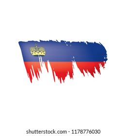 liechtenstein flag, vector illustration on a white background