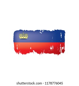 liechtenstein flag, vector illustration on a white background