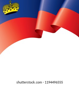 liechtenstein flag, vector illustration on a white background.