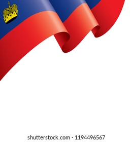 liechtenstein flag, vector illustration on a white background.
