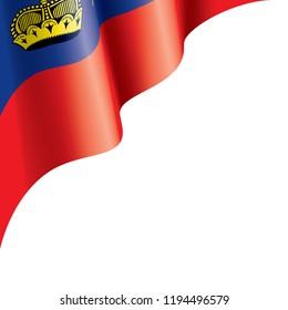 liechtenstein flag, vector illustration on a white background.