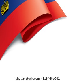 liechtenstein flag, vector illustration on a white background.