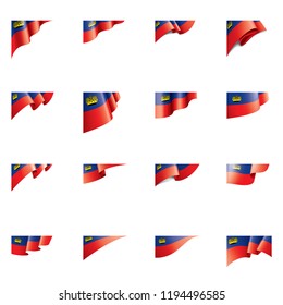liechtenstein flag, vector illustration on a white background.