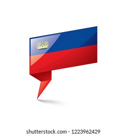 liechtenstein flag, vector illustration on a white background.