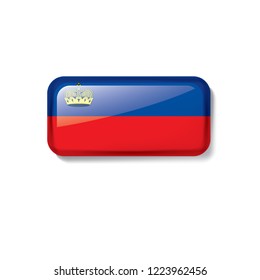 liechtenstein flag, vector illustration on a white background.