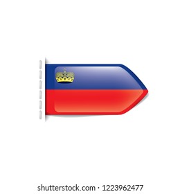 liechtenstein flag, vector illustration on a white background.