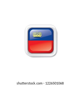 liechtenstein flag, vector illustration on a white background.