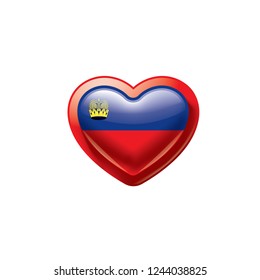 liechtenstein flag, vector illustration on a white background.