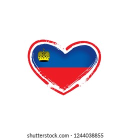 liechtenstein flag, vector illustration on a white background.