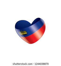 liechtenstein flag, vector illustration on a white background.