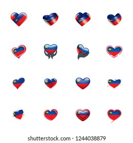 liechtenstein flag, vector illustration on a white background.