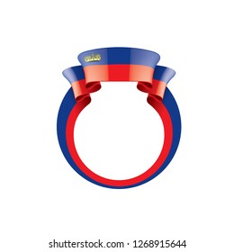 liechtenstein flag, vector illustration on a white background.