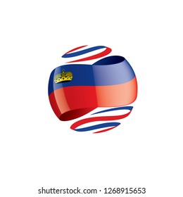 liechtenstein flag, vector illustration on a white background.