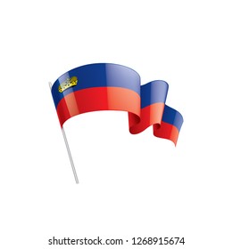 liechtenstein flag, vector illustration on a white background.