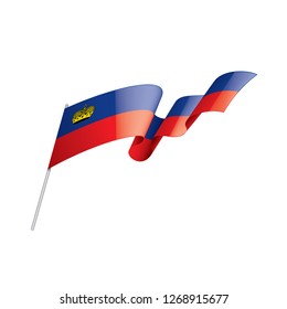 liechtenstein flag, vector illustration on a white background.
