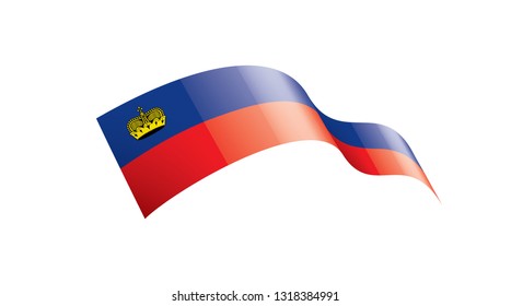 liechtenstein flag, vector illustration on a white background.