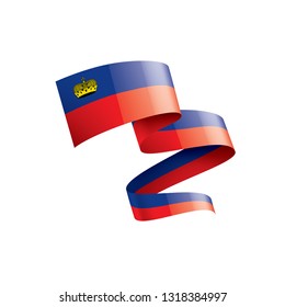 liechtenstein flag, vector illustration on a white background.