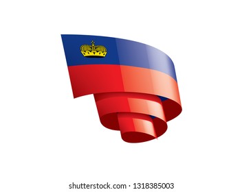 liechtenstein flag, vector illustration on a white background.