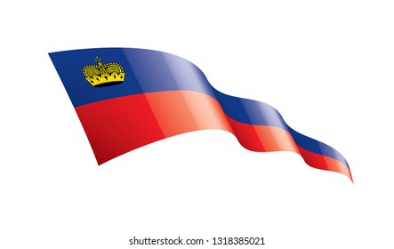 liechtenstein flag, vector illustration on a white background.