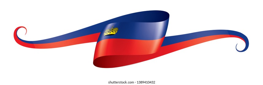 liechtenstein flag, vector illustration on a white background.