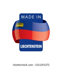 liechtenstein flag, vector illustration on a white background.