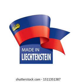 liechtenstein flag, vector illustration on a white background.