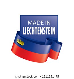 liechtenstein flag, vector illustration on a white background.