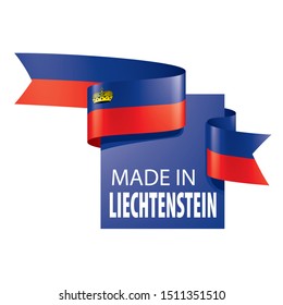 liechtenstein flag, vector illustration on a white background.