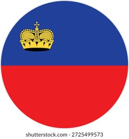 Liechtenstein Flag Vector Illustration stock illustration