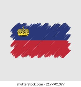 Liechtenstein Flag Vector. National Flag