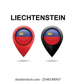 Liechtenstein Location icon, Liechtenstein Country Flags Location icon, Location clipart icon