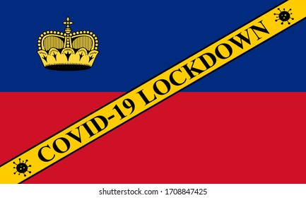 liechtenstein lockdown preventing coronavirus spread or outbreak. covid-19 liechtenstein precaution to lock down virus infection.