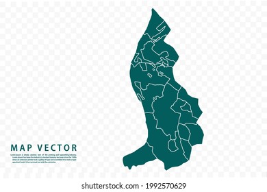 Liechtenstein map High Detailed on white background. Abstract design vector illustration eps 10